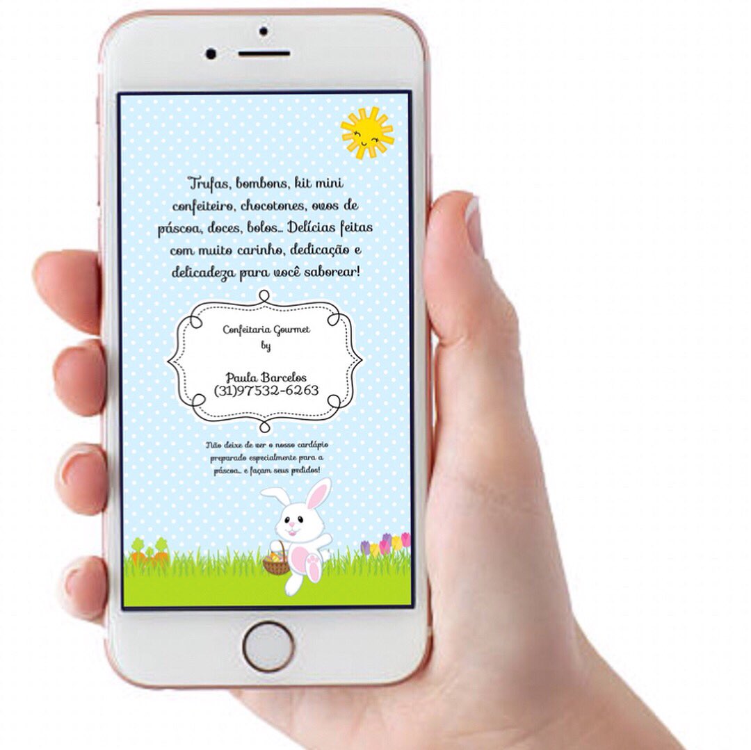 PliePapelaria's tweet photo. Seu cardápio digital, prontinho para enviar aos seus contatos de WhatsApp!
#convite #convitedigital #cardapio #cardapiodepascoa #cardapiodigital #pliepapelariapersonalizada #papelariapersonalizada #papelariacriativa #artedigital #pascoa2018 #eastereggs #easter #coelhinhodapascoa https://t.co/uhHXlXNy7m