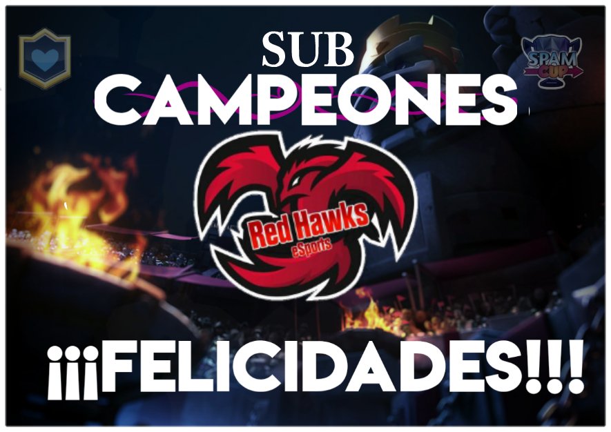 CopaSpamF's tweet photo. Como 2do. LUGAR DE LA @CopaSpamF
🕹 @RedHawkseSport
Felicidades! BuenTrabajo y Buen Partido de Final!!
¡¡Suerte en Sus Proyectos!!
#WeAreSpam #GoSpamers #GoSpM https://t.co/5UTgv0nXeS