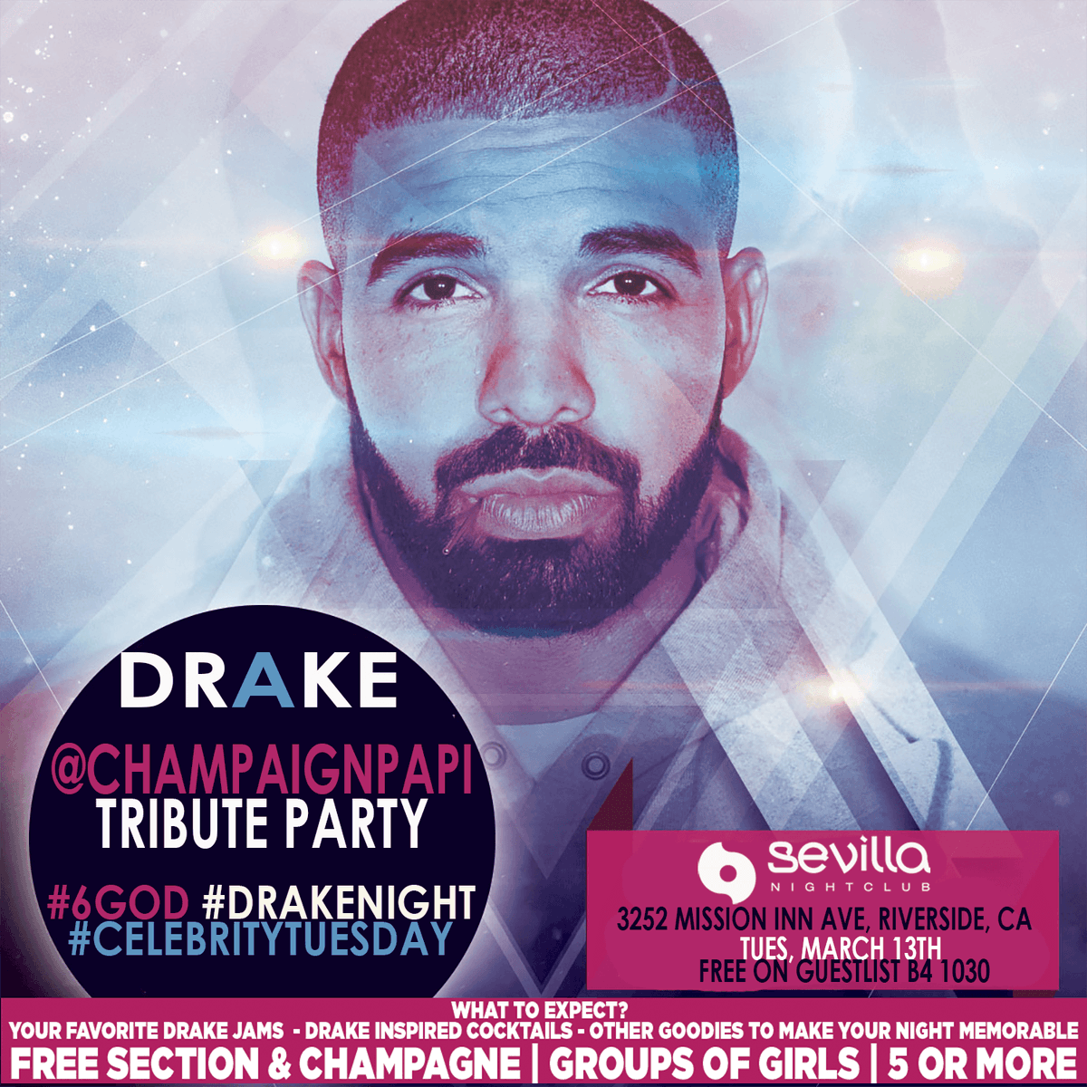 M4Eventz's tweet photo. Coming UP! M4 Eventz Calendar! This Friday Indulge with $99 bottle service, Next Tuesday the Drake #6God #ChampagnePapi Tribute Party 3/16 Indulge Friday's  Fridays with guest Jada Stevens April 3rd SOB X RBE live at Celebrity Tuesdayz with DJ Carisma #TuneIn #Freeguestlist https://t.co/d5Tr9c1jMg