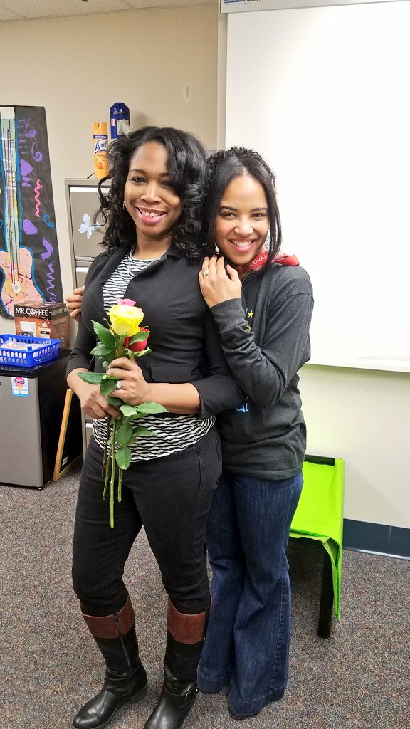 JaritaJustMe's tweet photo. Its Women's History Month and I celebrated all of the women I worked with today by making them smile.  #educatorflow https://t.co/V1SFfwzM4L