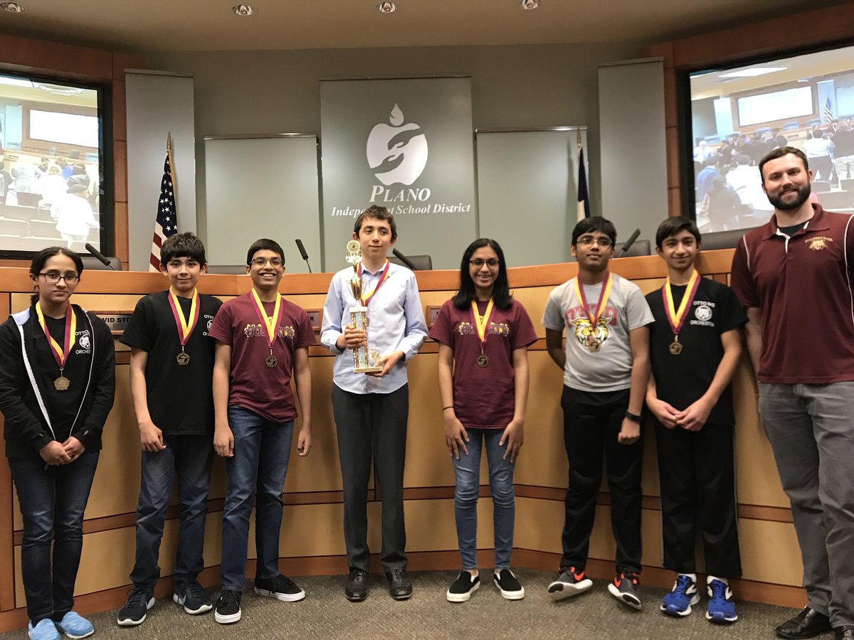 KL_Robertson's tweet photo. Congratulations to the 7th grade Whiz Quiz Team on a 1st place finish! Champions! Thanks to their sponsor, John Neumann! @ottobobcats https://t.co/xTqVilIOrX