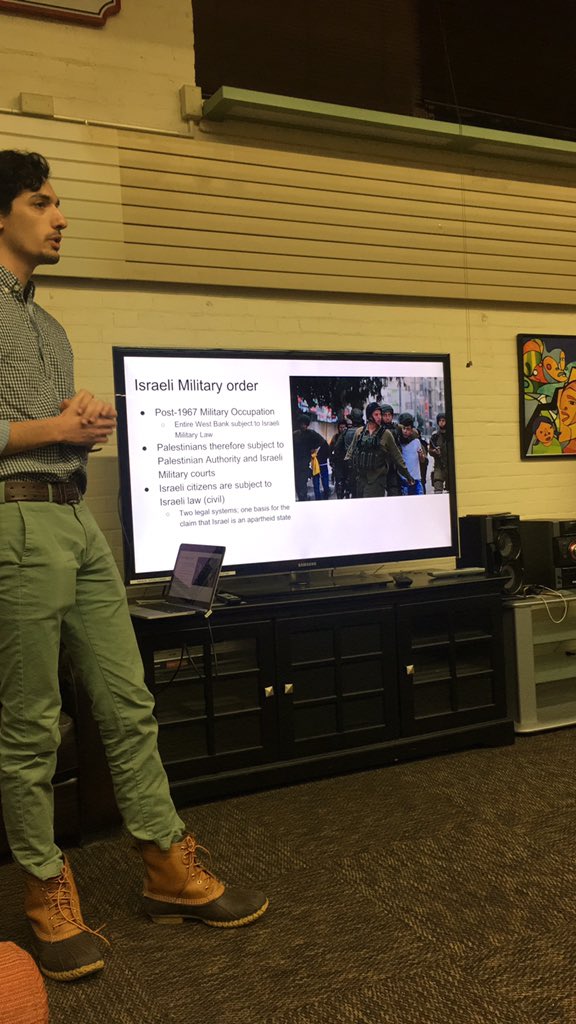 SJPuwMadison's tweet photo. Our meeting is starting! Come to the MSC to learn about Youth in Israeli Military Prisons https://t.co/24eS8AH7np