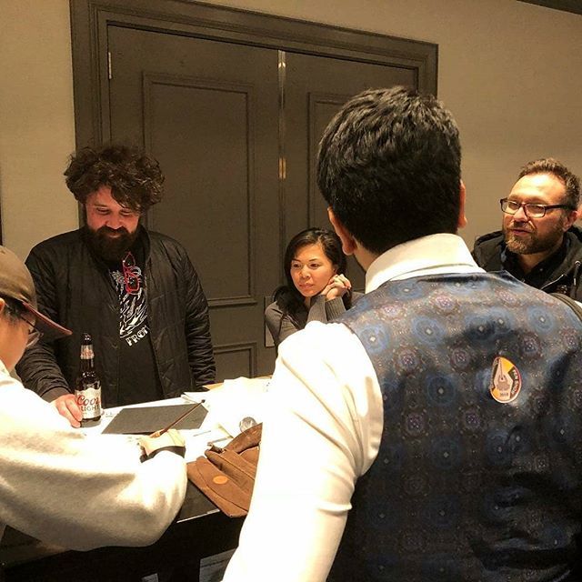baltwashpenshow's tweet photo. Regrann from @inkdependence -  @vitogrippi and @wnpchris talking #paper at the #bwips2018 - #regrann https://t.co/sneR5hUiEn https://t.co/LjVP6nvRAw