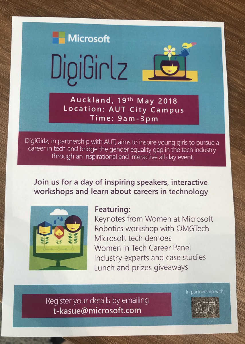 Register your interest for this amazing event! Definitely one day not to be missed! #STEAM *the A stands for ART (very important for creatives) great initiative <a href="/MicrosoftNZ/">Microsoft NZ</a>