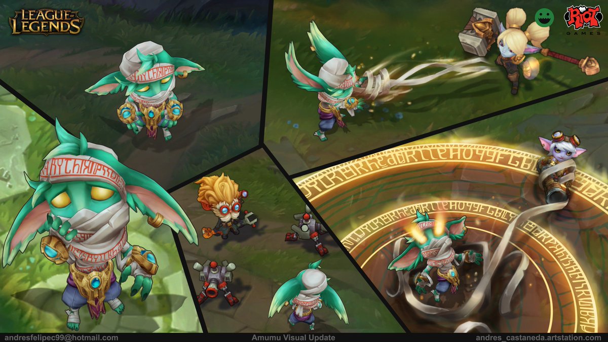Fem_Shepard_'s tweet photo. Hey people! Pls RT if you would like to tell @riotgames @RiotSupport to make Andre's Castaneda Amumu's Rework posible, pls 🙏 And for showing Riot your support to his work!

(His artStation: https://t.co/2ptJ1oMMyU) https://t.co/0ffB0IBTDY