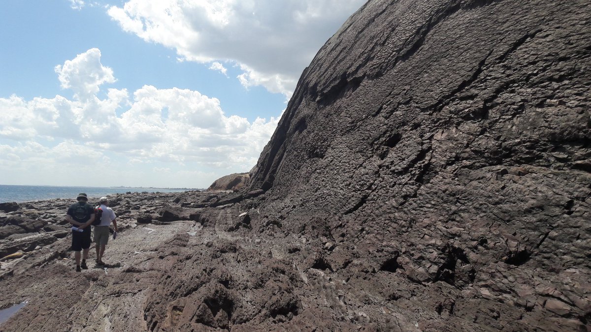 FoldThrust's tweet photo. Final day of Austalia sponsor visit-fieldtrip to see Hallet Cove folds! https://t.co/vpiX0xk7Vw