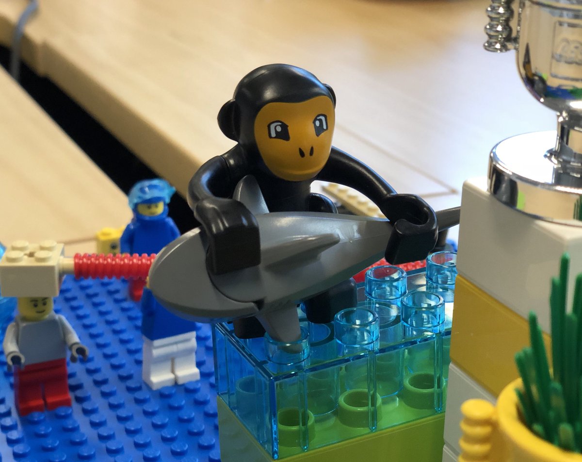 Michael_Fearne's tweet photo. A monkey holding a shark.

Workshop after workshop I’m amazed by what people build with LEGO Serious Play.

Testament to people’s creativity and the LEGO system.

Monkey + Shark = have fun tackling the difficult things.

#LegoSeriousPlay #creativity #storytelling https://t.co/wKWZ01fuc0
