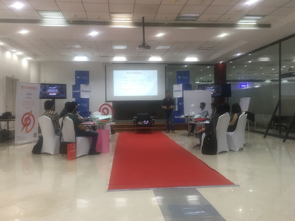 nasscomstartups's tweet photo. Amber Krishan, VP User Experience - PayU delivering a masterclass for the Code for the Next Billion participants at the product design bootcamp at NASSCOM 10,000 Startups Bangalore. #CFNB2018 #startups https://t.co/BzDdBsmvQj