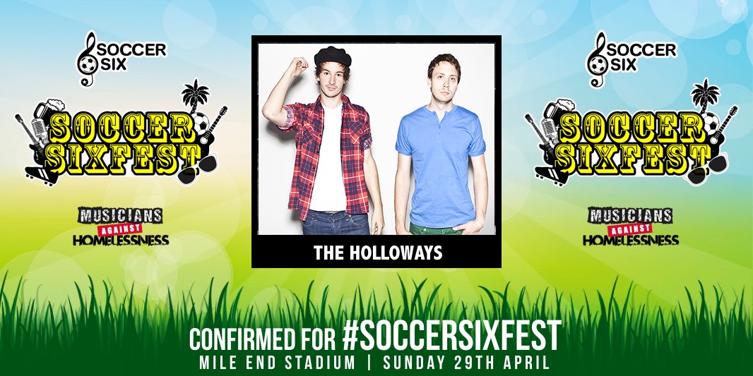We are playing <a href="/SoccerSix/">Soccer Six</a> at Mile End Stadium, London on SUN 29TH APRIL! Tickets: soccersixfest2018.eventbrite.co.uk  RT! #rt #retweet