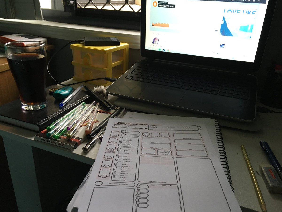 Charzmander1's tweet image. Nothing like some music, character creation and a #Jameson to wind down the working day 👌
#dnd #CharacterCreating #Soundcloud