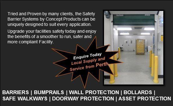 Increase your facilities safety today and enjoy the benefits of a smoother to run, safer and more compliant facility with Safety Barrier Systems by Concept Products. Visit our page <a href="/conceptproducts/">blue</a> for more! #stripcurtains #swingdoors #doorway #conceptproducts