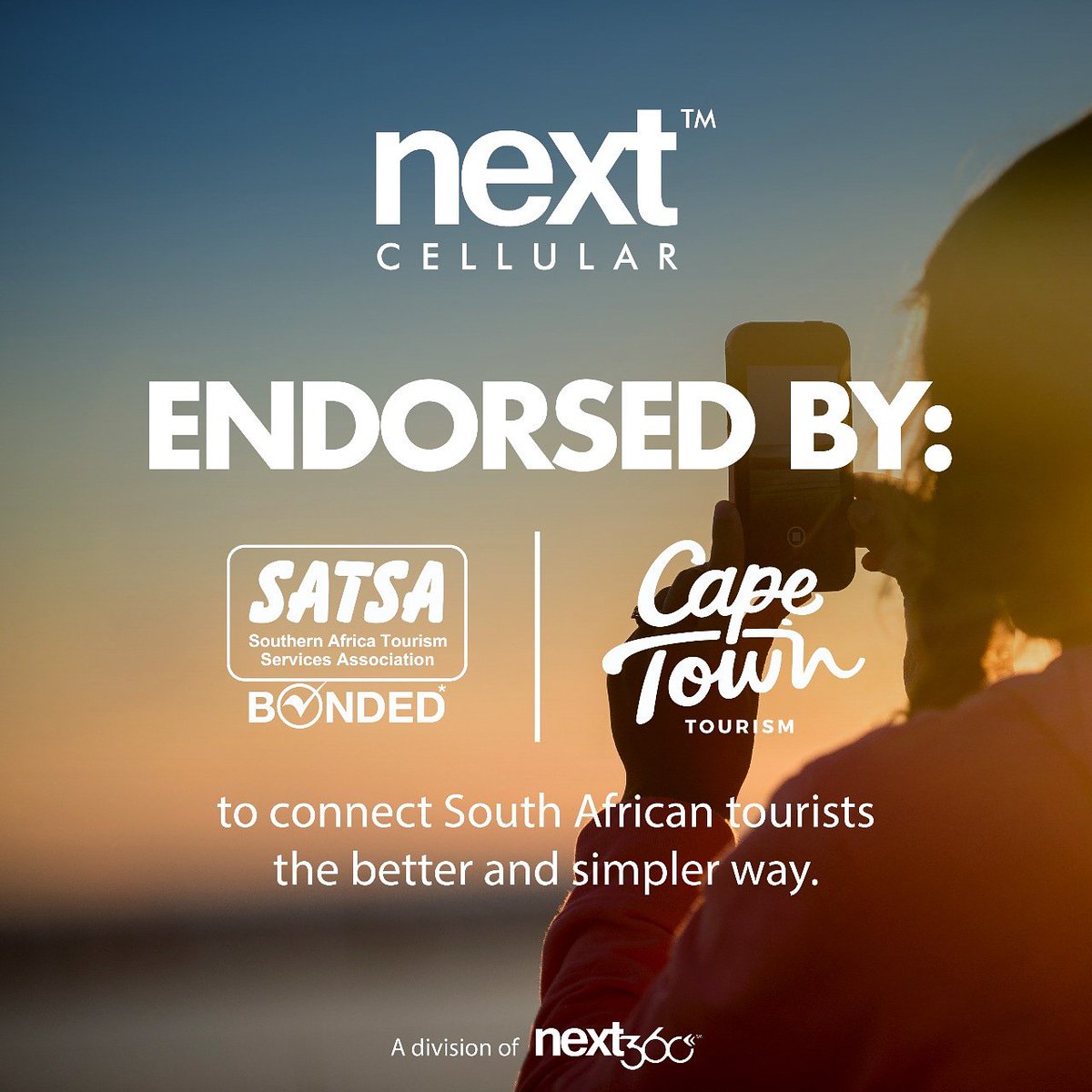 NextCellularSA's tweet photo. Get your SIM Card in 2 minutes on arrival at OR Tambo JHB International Airport or Capetown International Airport. Endorsed by South African Tourism Services Association &amp; Cape Town Tourism to connect South African tourists the better and simpler way.  #NextCellular #WelcometoSA https://t.co/VoClEvS01D