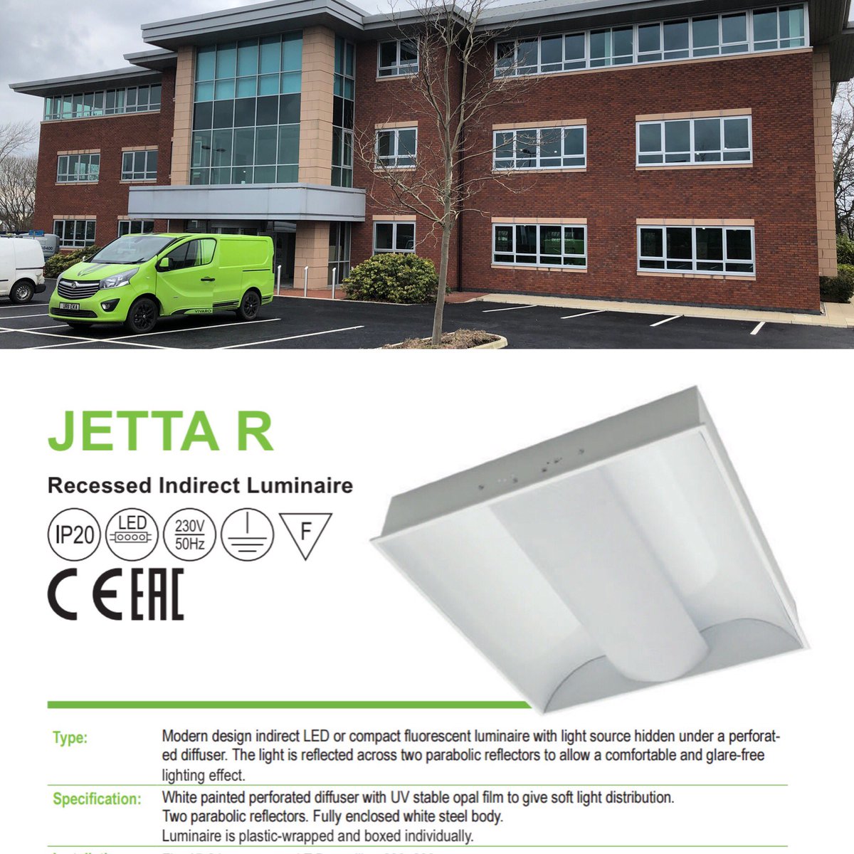 urekalighting's tweet photo. This building has been designed with my Jetta fittings to give a soft light distribution, fully designed using AutoCAD and Relux showing a full lighting control system using @flexconnectors to allow local dimming using a remote control #bringyourpetstowork https://t.co/6PrOKh8ULN