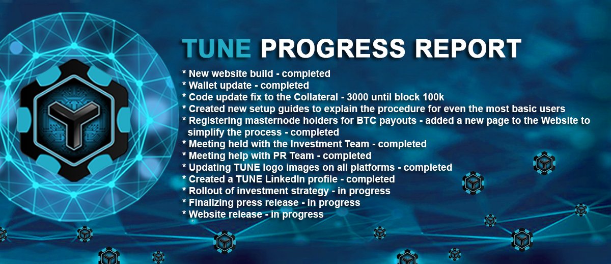 tunecrypto's tweet photo. @tunecrypto Progress Report - 8 March 2018. Follow us for more updates! https://t.co/NENvyDJzds
