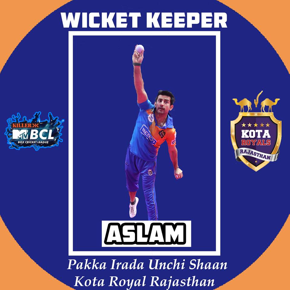 Introducing Our Wicket Keeper #AslamKhan #mtv #mtvbcl #killermtvbcl #bcl2018 #cricket #boxcricket <a href="/boxcricleague/">BoxCricketLeague</a>
