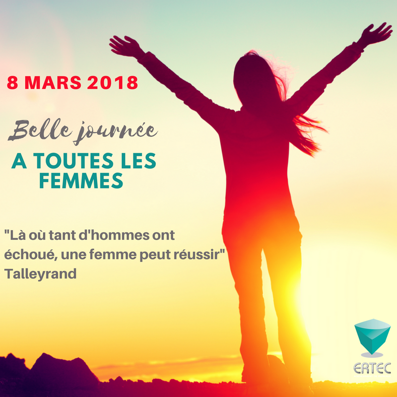 ERTEC95's tweet image. 📆8 mars 2018 ! 
Journée Internationale des Femmes ! Mesdames, Belle journée ! 🤗
