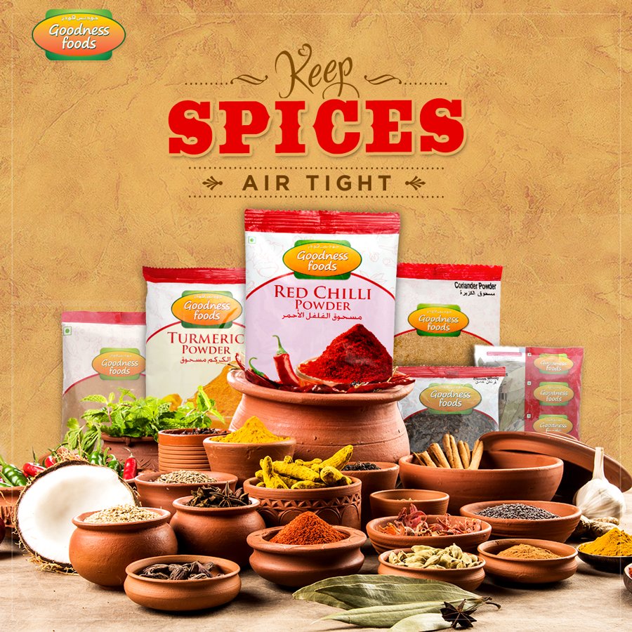 Goodnessfoodsme's tweet photo. Exposure to air will cause your spices to lose their flavor more quickly, so whether you choose glass jars or metal tins, remember to keep those spice containers tightly closed. #goodnesstip https://t.co/XtDtmcyTXH