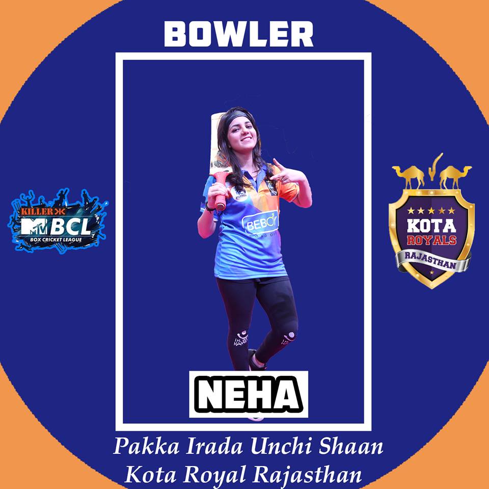 Introducing Our Bowler #Nehabagga #mtv #mtvbcl #killermtvbcl #bcl2018 #cricket #boxcricket <a href="/boxcricleague/">BoxCricketLeague</a>