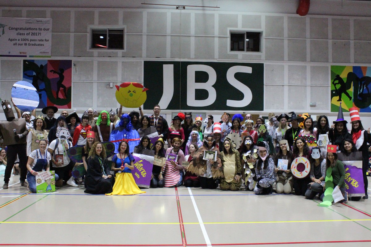 Very proud of JBS staff for their enthusiastic participation in the book parade this morning <a href="/JumeiraSchool/">JBS</a> . Fantastic costumes and a whole host of book characters on display.
 #inspiringyoungminds #leadersofthefuture