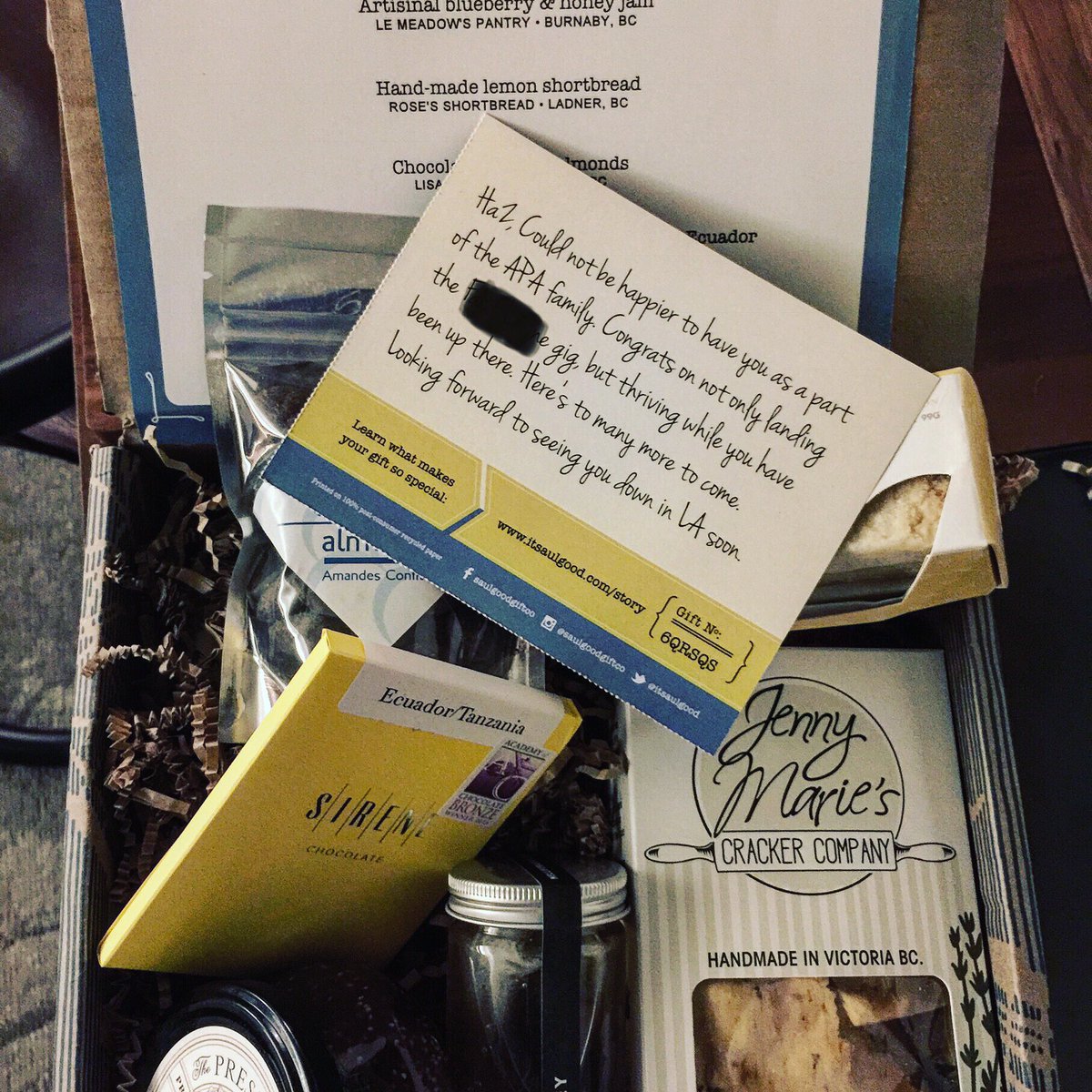 HaZ_Dulull's tweet photo. Really nice box of goodies arrived for me on set from the lovely people at the talent agency - APA I’ve recently signed with as a Director on their roster. #filmmaking #apaagency #hollywood #onsetlife #director #feelingappreciated https://t.co/SnGFz3l77u
