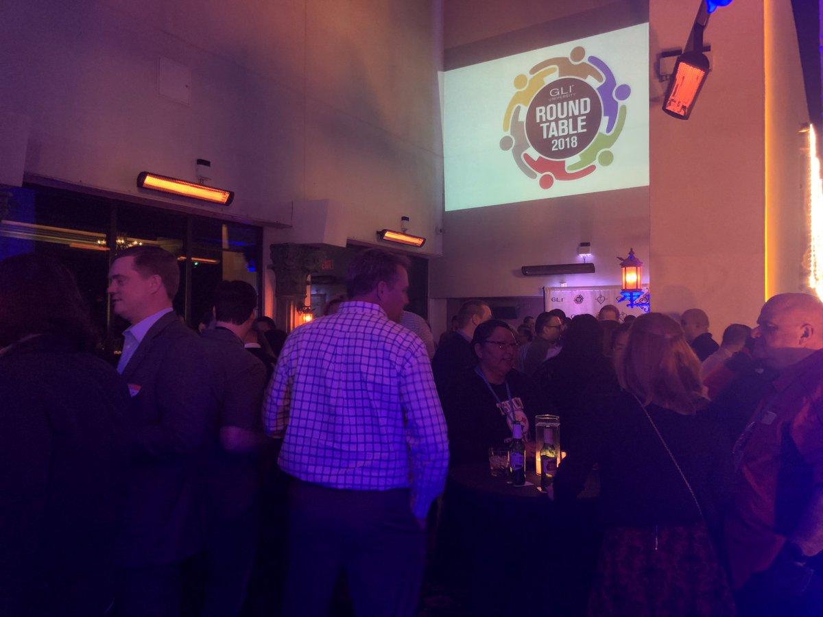 GamingLabsInt's tweet photo. Day 1 of our 2018 Regulators Roundtable event was a great success. Wristbands have been handed out and the cocktail reception 63 floors up @FRLasVegas is in full effect. #GLIRT18 #GLI #GamingLabs #FoundationRoom #MandalayBay #LasVegas https://t.co/2QUqqOUgLv
