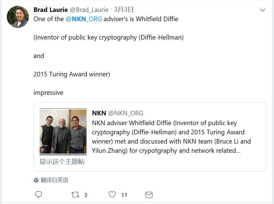 NKN_ORG's tweet photo. #They Said# One of the @NKN_ORG adviser's is Whitfield Diffie (Inventor of public key cryptography (Diffie-Hellman) and 2015 Turing Award winner) impressive. https://t.co/hZmeCYmkCd