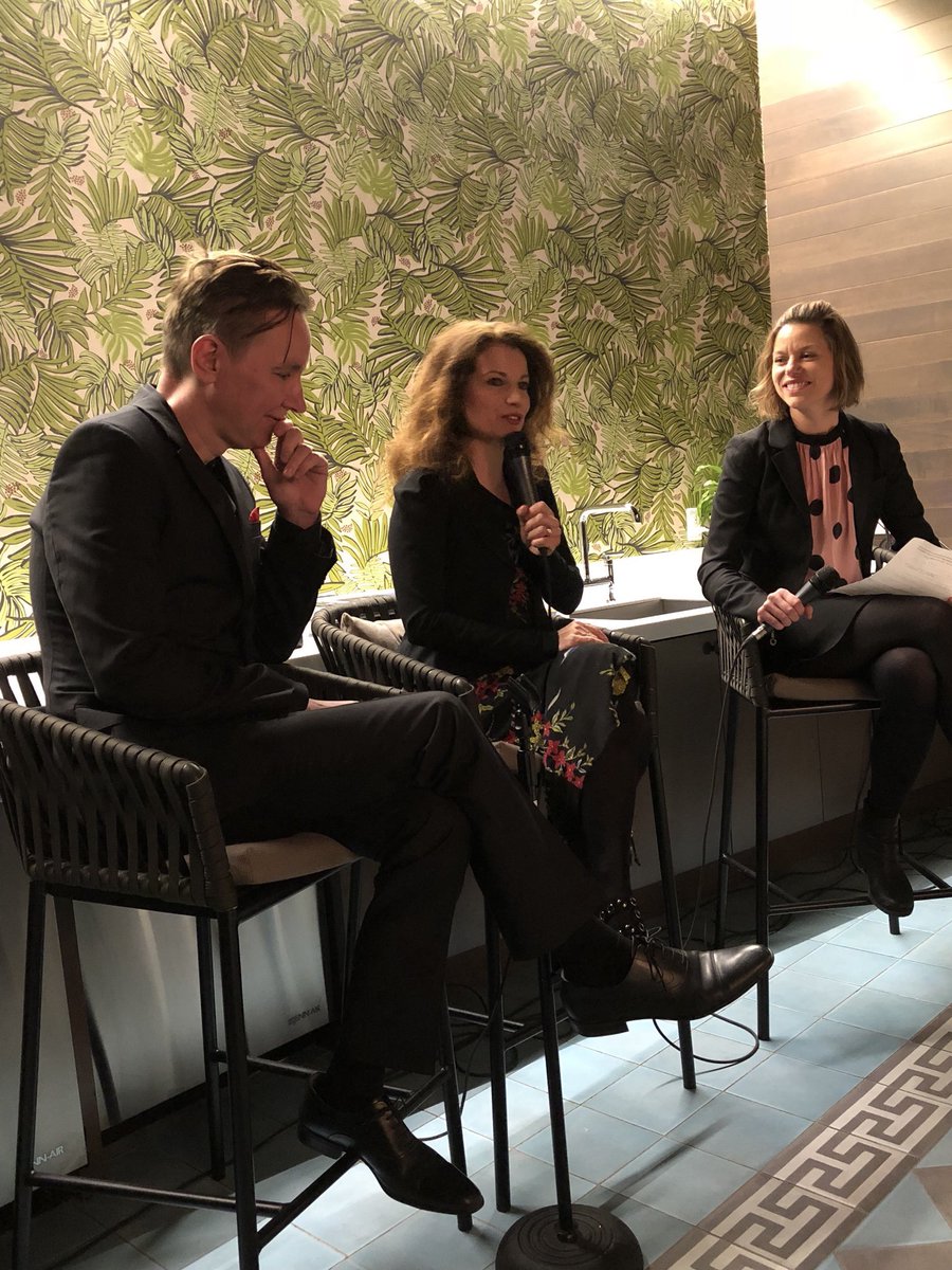 MonicaEnqvist's tweet photo. Started the day working together with Swedish Prime Minister @SwedishPM and the business delegation, and ending the day with the #Swedish authors Alexandra Coelho Ahndoril and Alexander Ahndoril on the book launch for #LarsKepler book #Sandman #SwedenPromotion #TeamSweden https://t.co/fzMOo7a1Aw