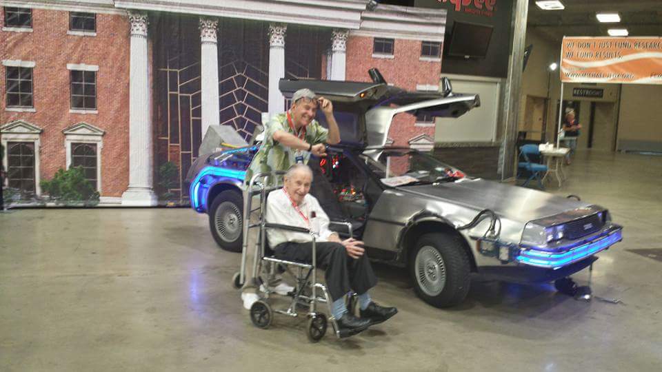 DeLoreanShow's tweet photo. Bob and his Dad, at #DCS2016 https://t.co/4ysw8KvAoS