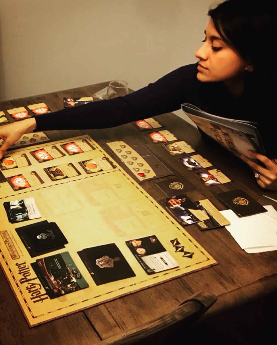 JaxMcGoo's tweet photo. Yes, @3vil3mpir3 and I drink wine, eat cheese, and play Harry Potter-themed cooperative deck-building games on weeknights. What of it? #harrypotter #nevilleandronforthewin #somanyalohomoraspells https://t.co/9Dl1IcrB9n