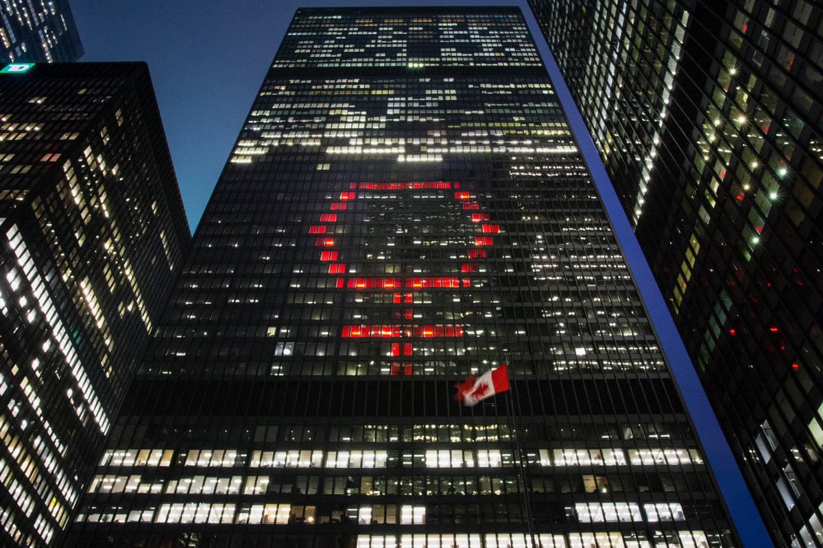 On the eve of #IWD2018 we’re illuminating our TD Tower in Toronto as a part of the <a href="/CatalystInc/">CatalystInc</a> Skyline Takeover to showcase our commitment to women in leadership. Watch as many towers light up around the world tonight! #WILPower #SignOfProgress