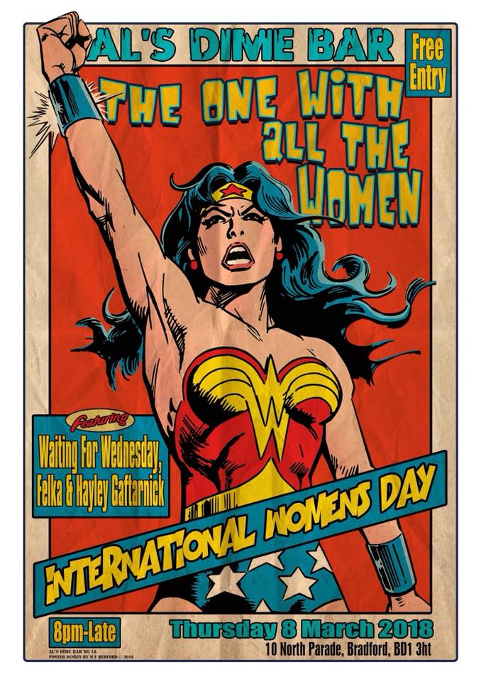 DazInTheHat's tweet photo. 5pm The #One With All The #Women - #livemusic  Waiting For #Wednesday #Felka Hayley #Gaftarnick Lynsey #Cawthra Als #Dime Bar #Bradford @W8ForWednesday @FelkaUK @hgaftarnick @LynseyCawthra @AlsDimeBar @Bradford_Live @BradfordChatter @Bradford_Gigs @thetopoftownbd1 https://t.co/T6S5Whth4Q