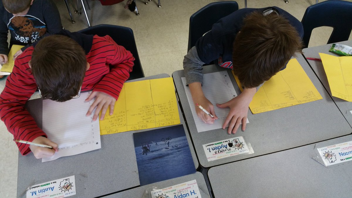 porscheteacher3's tweet photo. Noticing what is seen in the picture to make inferences about what could be happening. #whatisthestory? #PocaPreK5 #writingtofollow https://t.co/Ewp6lhttnq