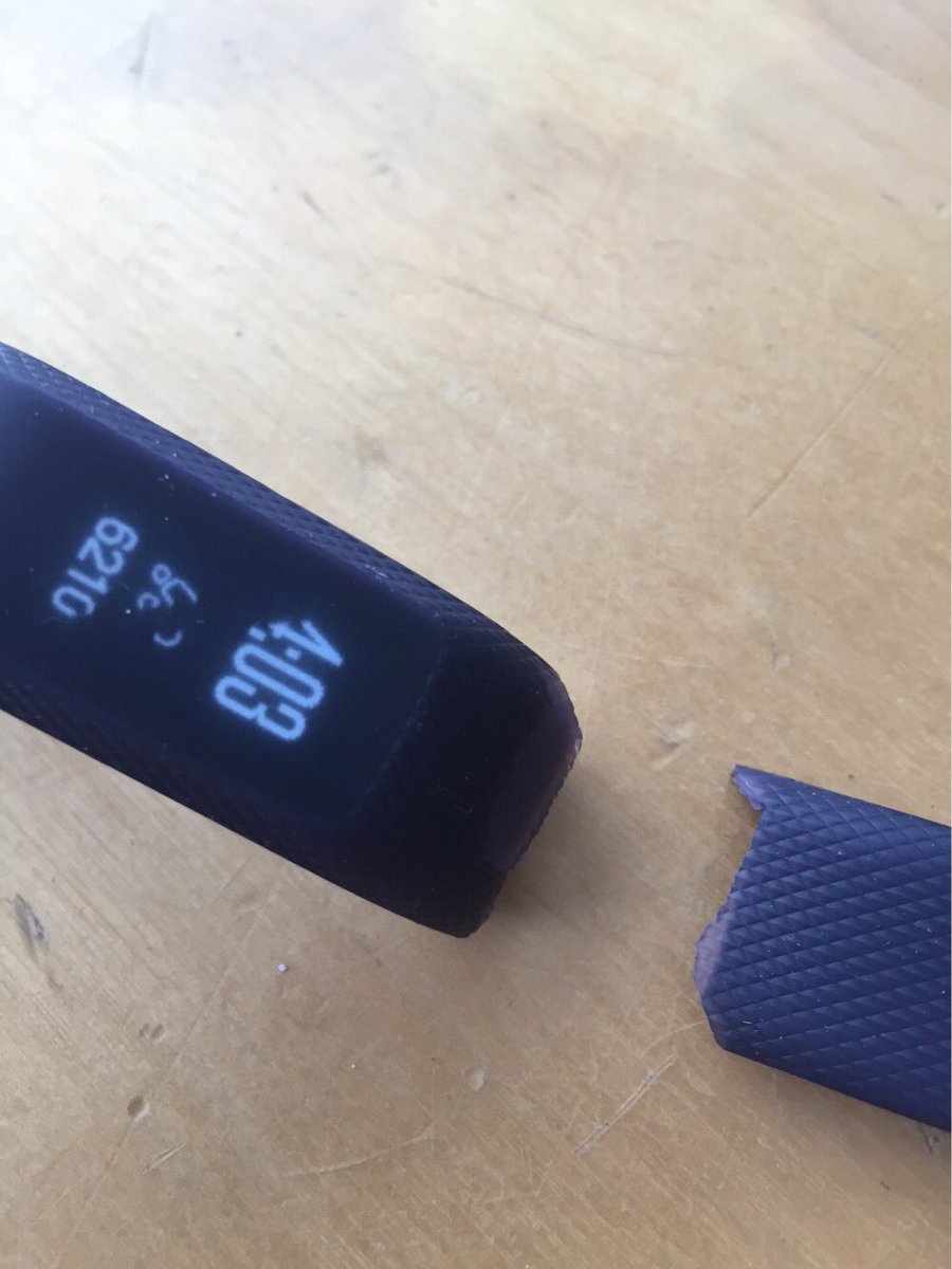dlolsen's tweet photo. So @Garmin, my daughter has loved her #Vivosmart3 since Christmas… but yesterday she slipped at school and the continuous rubber wrist band tore. Please tell me there's a fix. IE: replacement band!?? https://t.co/FvdPnpx822