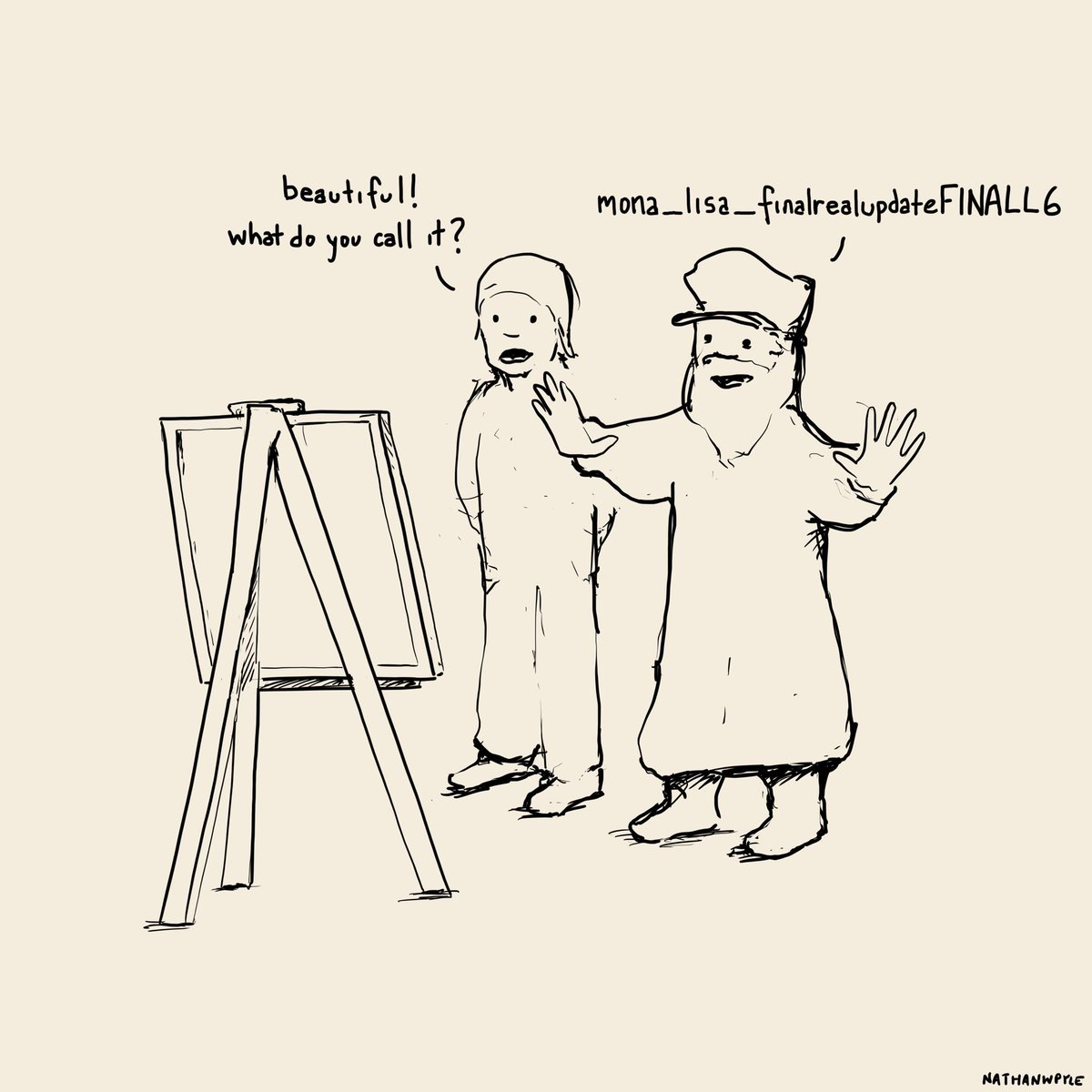 Version Mona Lisa Cartoon