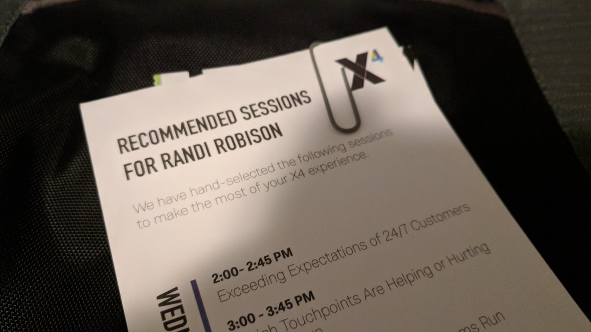 I'll admit, not the first time my name has been misspelled, but definitely the first time I've seen it spelled RANDI. LOL #X4Summit18 #qualtrics #oops <a href="/Qualtrics/">Qualtrics</a>