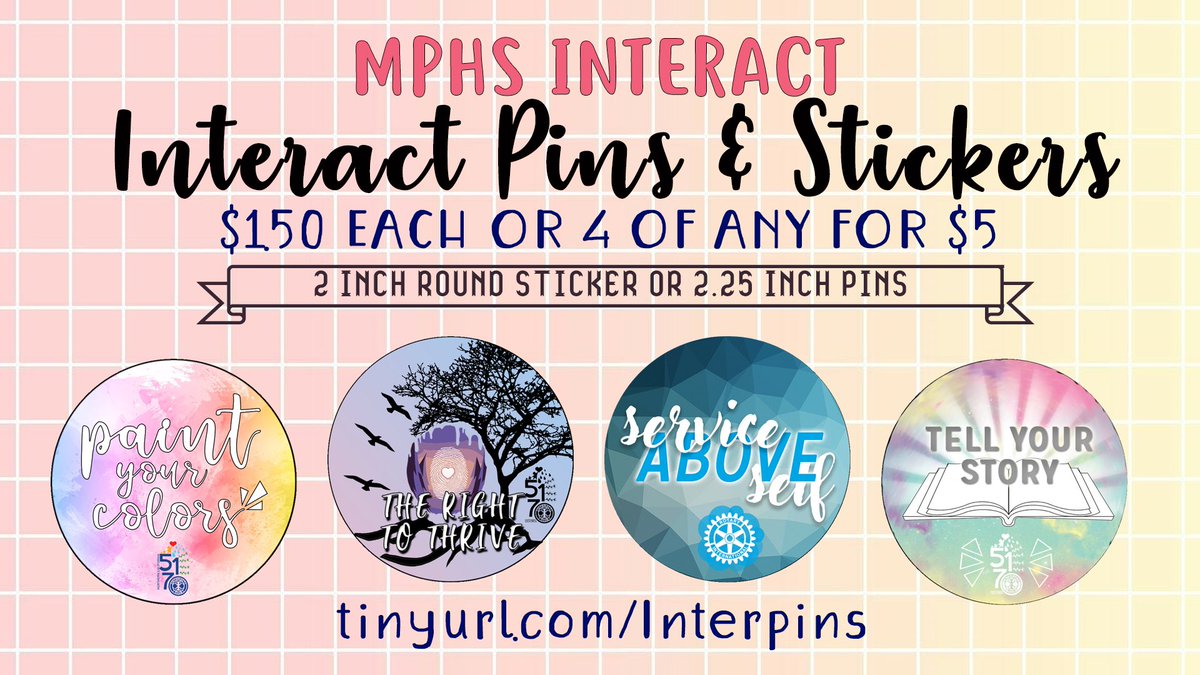 interactareasix's tweet photo. Interact pins &amp; stickers are here!
https://t.co/fpt1ljbwBb https://t.co/SnunUbqlX6