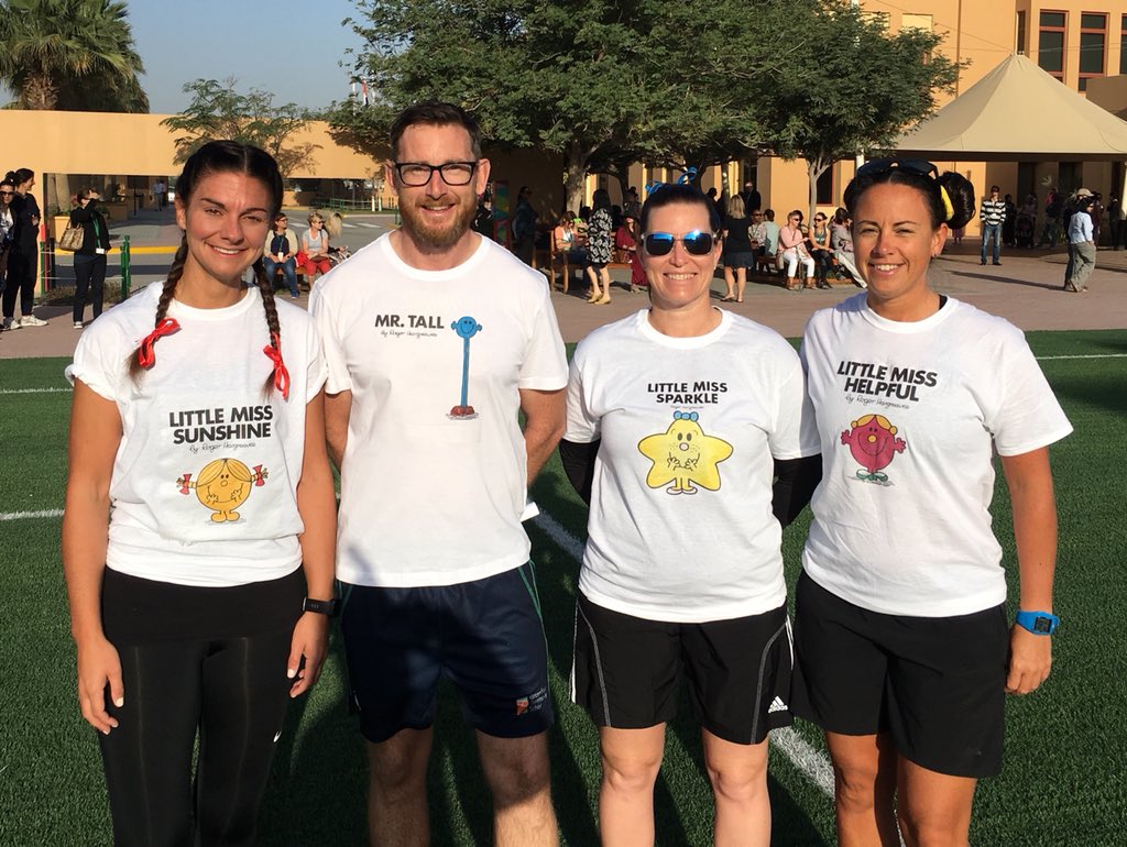 MissKatePE's tweet image. GCS PE team supporting Book Week with Roger Hargreaves childhood favourites! @GCSchoolDubai #behappybegcs #gcsbookweek