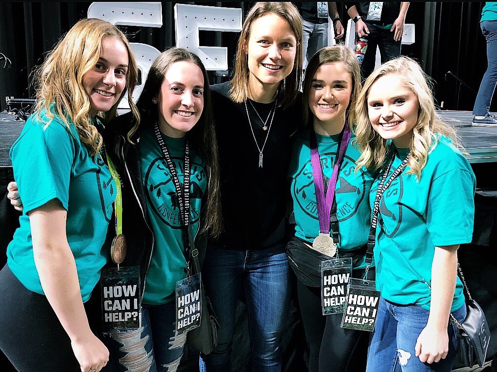 Sumnervb's tweet photo. Great day at #Servus2018 listening to olympian and inspiration @CourtLThompson !! https://t.co/4kFHqo10up