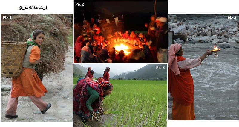 _antithesis_1's tweet photo. 5. #Pic_4 I do not claim to be well-traveled but I am yet to see any other woman (including the saffron-clads) leading a prayer like this lady was doing at the confluence of Mandakini and Alaknanda at Rudraparayag #WomensDay #Uttarakhand https://t.co/bgJ5ergM0d