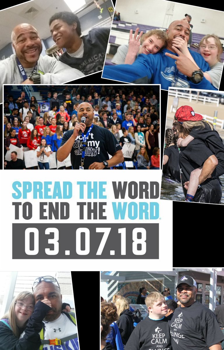 DaygoMostWanted's tweet photo. The R-Word Campaign Encourage others 2 not use the R-Word. #SpreadTheWordToEndTheWord @SpecialOlympicsCo #AbleNotLabel #WeAreJustLikeU #SOCO https://t.co/7pmJIU3ala