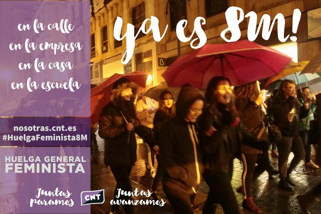 ¡YA ES 8M! | En la calle - En la empresa - En la casa - En la escuela #8MHuelga24H #2018M #NosotrasParamos
