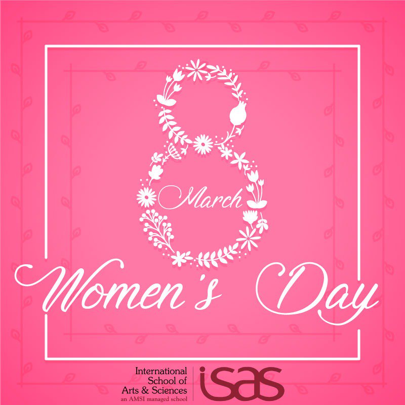 ISAS_Dubai's tweet photo. Happy #InternationalWomensDay!
Stand up and #support #GenderEquality! #Respect #ISAS_Girls_Rule #Happiness #ISASCoreValues #MyISAS https://t.co/j25lrEbKvB