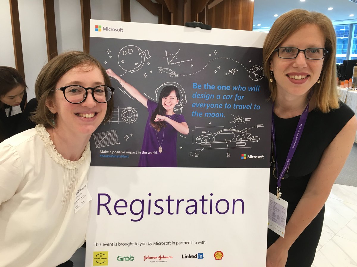 At #MicrosoftAsia #iwd2018 event with <a href="/DaianaBeitler/">Daiana</a> and <a href="/delphineguenth/">Delphine Günther</a> #LinkedIn #MakeWhatsNext