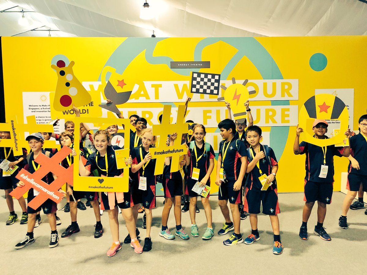 JayThompsonEdu's tweet photo. Grade 5 exploring the future of energy with @Shell during the #MakeTheFutureSingapore exhibition. #GEMSinspire #inquirers 
@paulwork14 @simonedivers https://t.co/1Gu6eloiGY