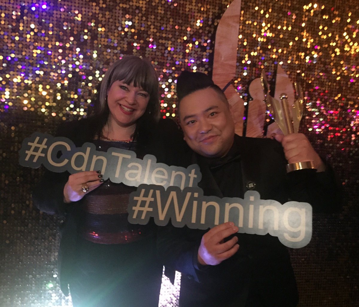 I think @andrewphung likes photo booths more than I do. Congrats on your #cdnscreenaward win, Andrew! #winning #cdntalent @cbc @kimsconvenience #kimsconvenience #cdnscreenawards