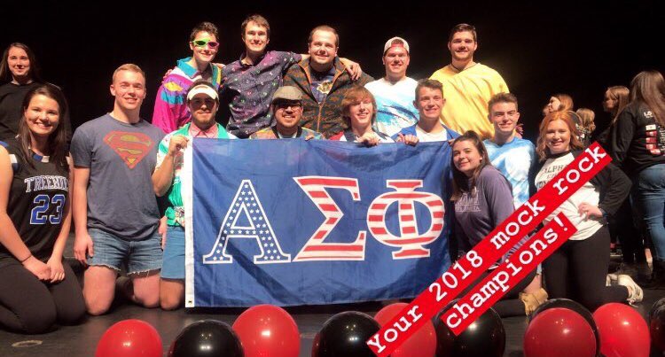 First year on campus
First year in mock rock
And the first place champions
