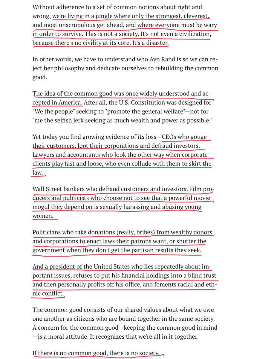 Trump is not the cause of our loss of common good. He is the consequence -- the culmination of 30 years of "whatever it takes for me to make a fortune," "whatever it takes for me to get elected," and "whatever for me to come out on top." From my new book THE COMMON GOOD: