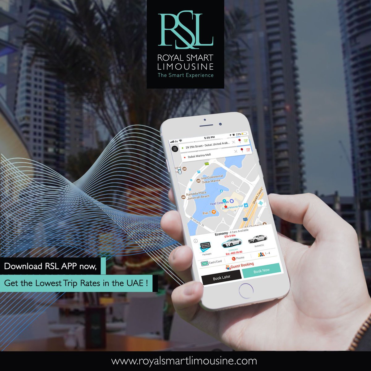 RSL_App's tweet photo. Download RSL APP and pay 10% less for your next ride!
That’s not all! for all your subsequent rides, you will get the lowest trip rate with no vat!

Call 600530005 or visit https://t.co/bDbh6rdDPI to make a booking now

#RSL #royalsmartlimo #RSLAUH #RSLAPP #RSLCABS #rslcabbooking https://t.co/MttergP1dB