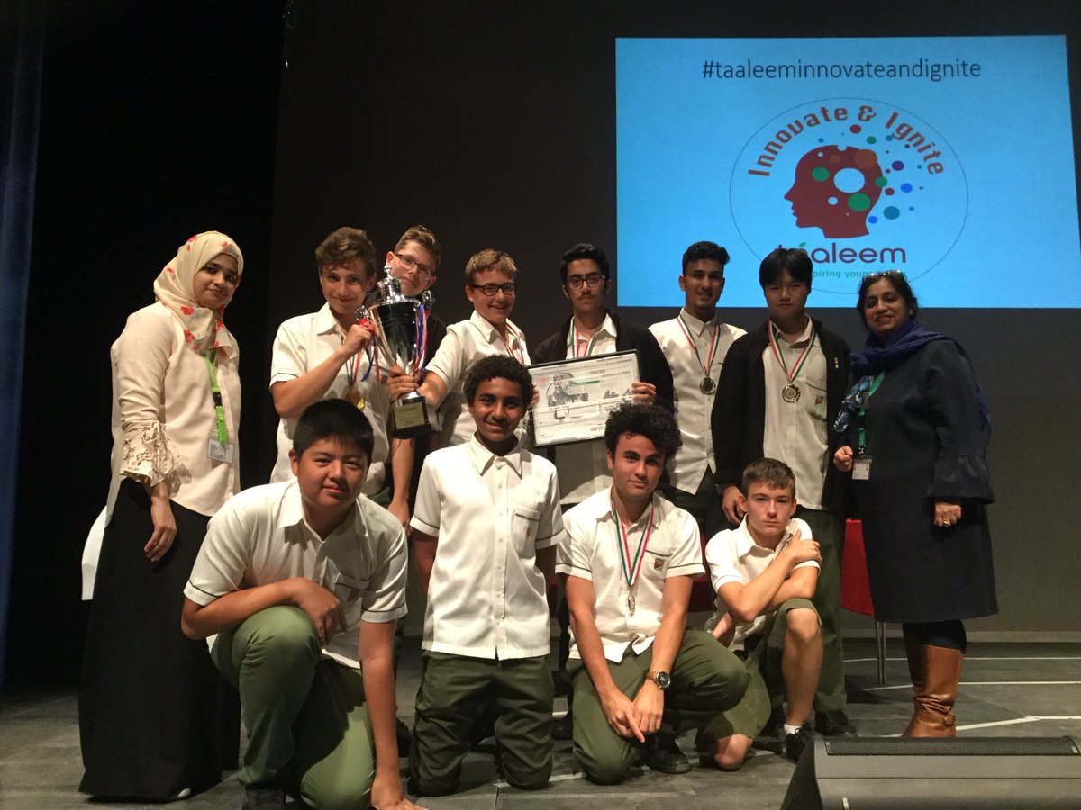 Well done @GCSchoolDubai secondary students winners at the Taaleem Interschool STEAM Competition yesterday. #taaleeminnovateandignite