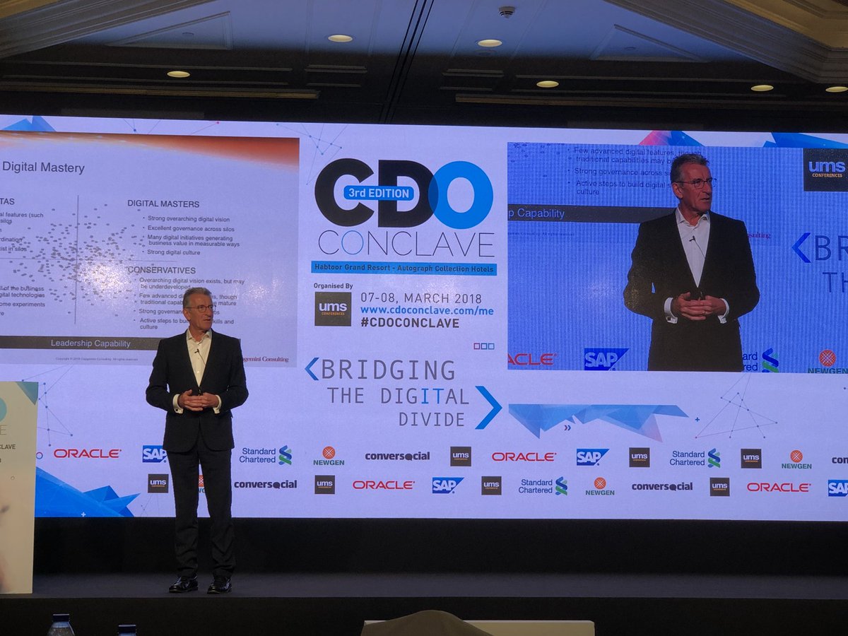 annamacmillan's tweet photo. On stage now Didier Bonnet
From CIO to CDO - How the new digital landscape is redefining the IT management mix
#DigitalTransformation #Fintech #Blockchain #EmergingTechnologies #IoT #AI #SocialMedia #BigData #MachineLearning #Automation #CDO
#CDOConclave https://t.co/BmLmvFuFFn